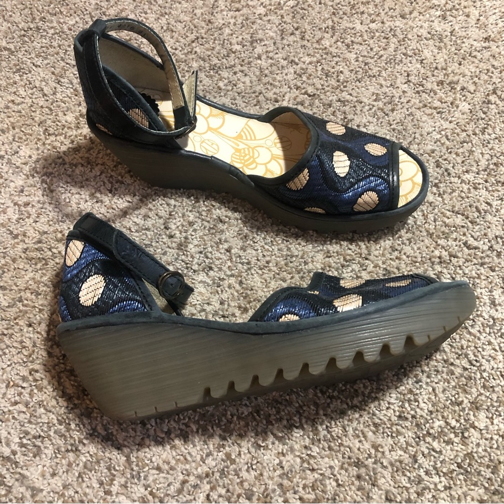 Fly London Yeiji Wedge Peeptoe - 41 - Picture 2 of 6